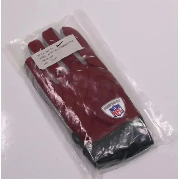 Nike Magnigrip Elite NFL Equipment Burgundy Arizona Cardinals Gloves 3XL - Picture 5 of 5